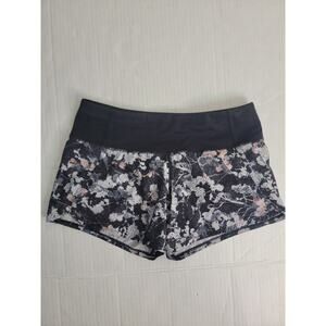 LULULEMON Shorts Women's SZ 4 Run Times ll Multicolor 4" W7AK9S